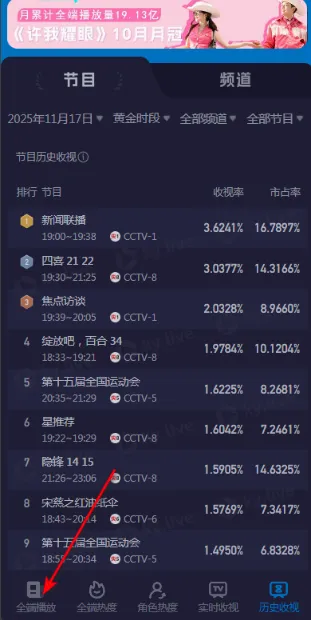 酷云eye(收视数据查询) 酷云eye(收视数据查询)
